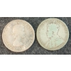 Image 2 : LOT OF 2 - 1918 & 1958 CDN 50 CENT SILVER COINS
