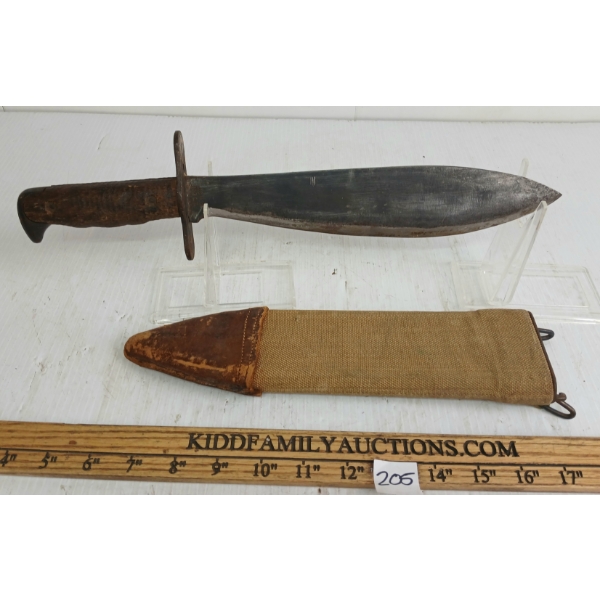 1918 PLUMB ST. LOUIS MACHETE W/ SCABBARD