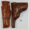 Image 2 : LOT OF 4 - LEATHER HANDGUN HOLSTERS