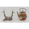 Image 4 : MIDDLETOWN SILVER PLATED SPIRIT TEA KETTLE ON STAY-WARM STAND