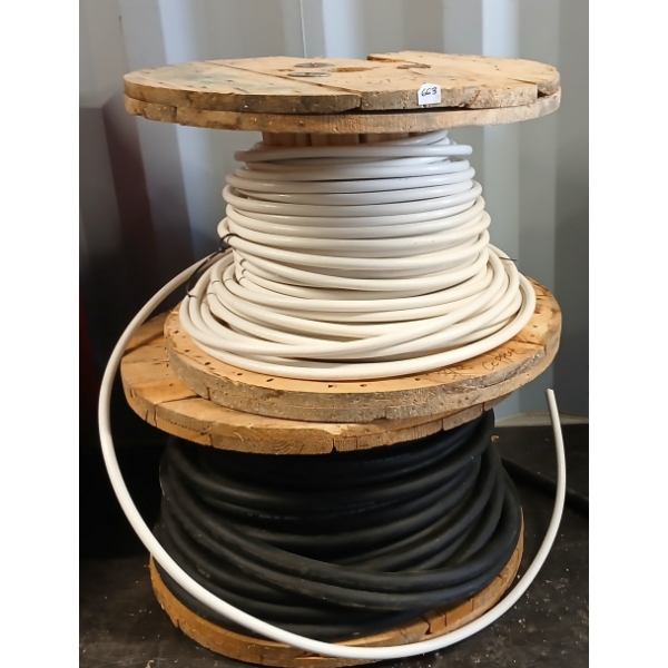 LOT OF 2 - MISC CABLE SPOOLS