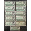 Image 4 : LOT OF 21 - 1967 CDN $1 BANKNOTES