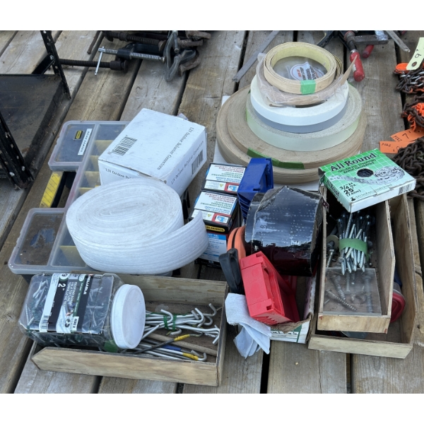 JOB LOT - HARDWARE, STRAPPING, FILTERS