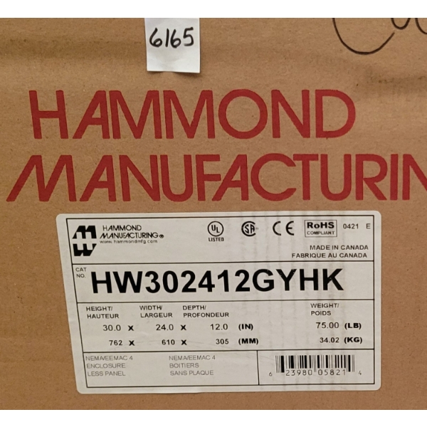 HAMMOND ENCLOSURELESS PANEL