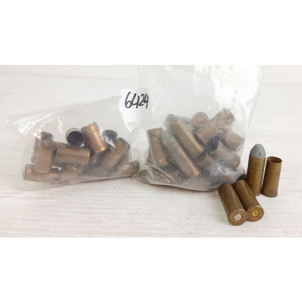 AMMO / BRASS: 43X MIXED .45 & .455COLT - 11X LIVE