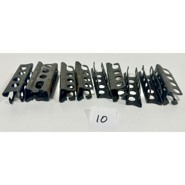 LOT OF 10 - LEE ENFIELD 5 ROUND STRIPPER CLIPS