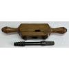 Image 4 : ENGLISH VICTORIAN STEEL / BOXWOOD SCREW BOX & TAP 