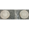 Image 1 :  LOT OF 2 - 1964 CDN SILVER DOLLARS - CHARLOTTETOWN