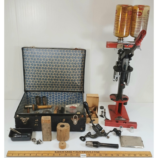 JOB LOT - MISC RELOADING TOOLS - INCL MEC 600 JUNIOR 12GA SHOTSHELL RELOADER, ETC