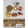 Image 1 : LOT OF 7 - MISC PINS - INCL USA & SOVIET RUSSIA