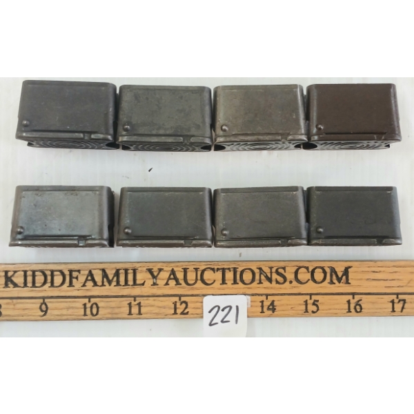 LOT OF 8 - M1 GARAND ENBLOC CLIPS - .30-06 & .308CAL