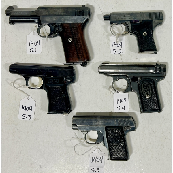 LOT OF 5 - PROHIBITED HANDGUNS