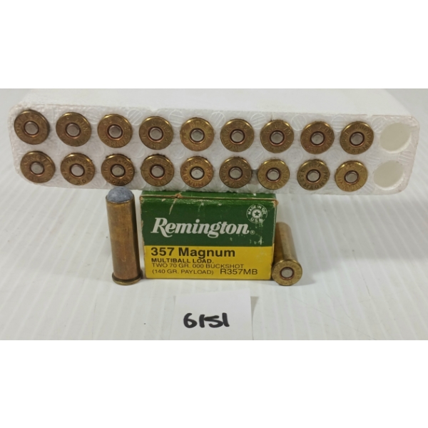 AMMO: 20X REMINGTON .357 MAG - 140GR - BUCKSHOT