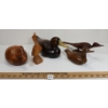 Image 2 : LOT OF 5 - DECORATIVE WOODEN BIRDS & DUCKS