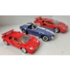 Image 2 : LOT OF 3 - BURAGO & ROAD LEGEND DIECAST MODELS - LAMBORGHINI COUNTACH & SHELBY COBRA