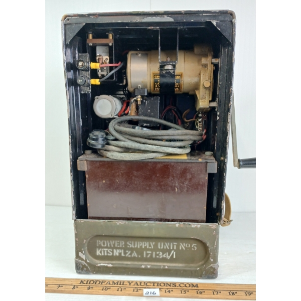 WWII BRITISH POWER SUPPLY UNIT NO. 5