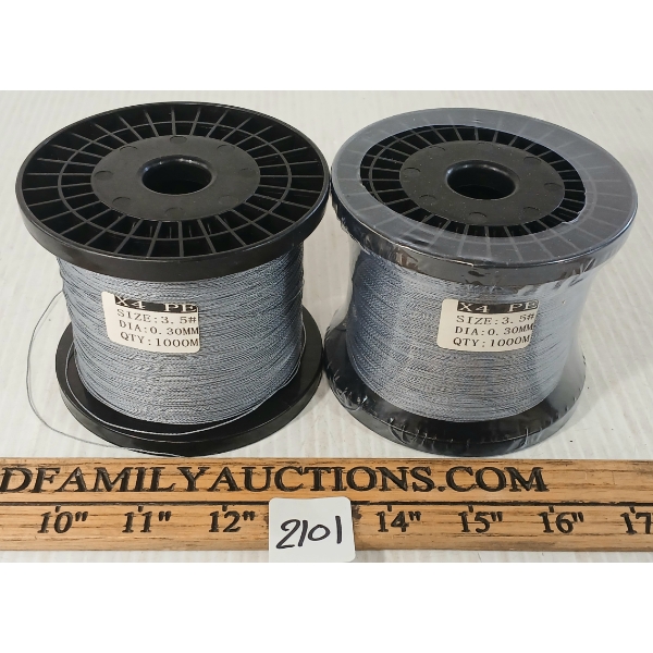 LOT OF 2 - X4 PE FISHING LINE - SIZE 3.5