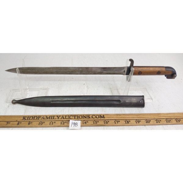 SWEDISH M1894 MAUSER BAYONET W/ SCABBARD