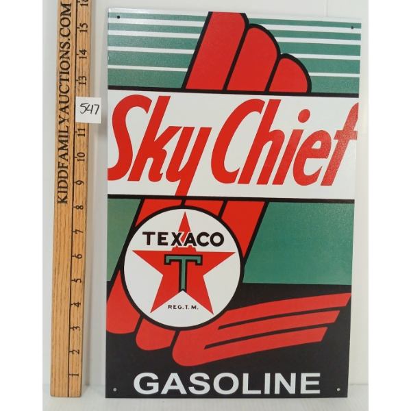 SKY CHIEF TEXACO GASOLINE - SST SIGN