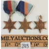 Image 1 : LOT OF 3 - 1939-1945 STAR MEDALS