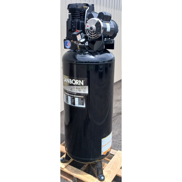 SANBORN 60G AIR COMPRESSOR 240V 1PH - LIKE NEW