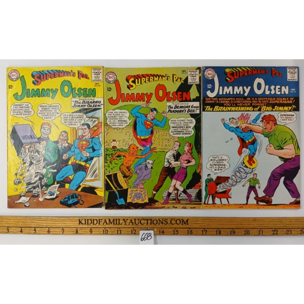 LOT OF 3 - DC COMIC BOOKS - SUPERMAN'S PAL JIMMY OLSEN NO. 80, 81 & 90