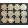 Image 2 : LOT OF 12 - 1945-1957 CDN 25 CENT COINS 