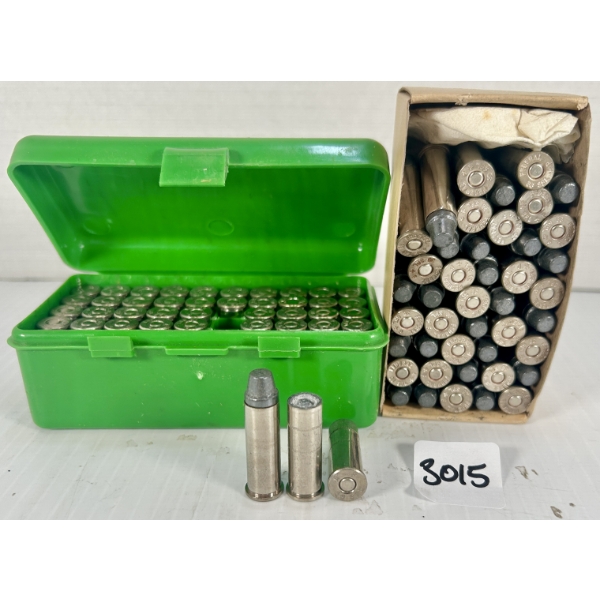 AMMO: APPROX 90X .38 SPL RELOADS 