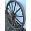 Image 2 : WOOD SPOKE WHEEL W/ METAL OUTER RING