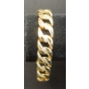 Image 1 : 14K GOLD PLATED ICED OUT CUBAN LINK BRACELET