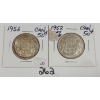Image 1 : LOT OF 2 - 1952 & 1956 CDN 50 CENT PCS