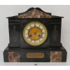 1900 FRENCH BLACK MARBLE MANTEL CLOCK