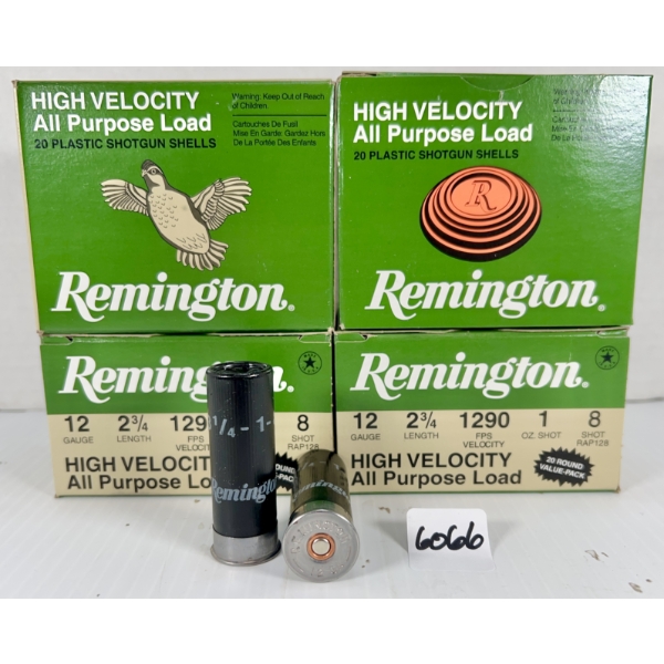 AMMO: 80X REMINGTON 12 GA 2-3/4 IN - #8
