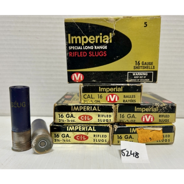 AMMO: 30X CIL & IVI 16 GA 2-3/4IN RIFLED SLUGS
