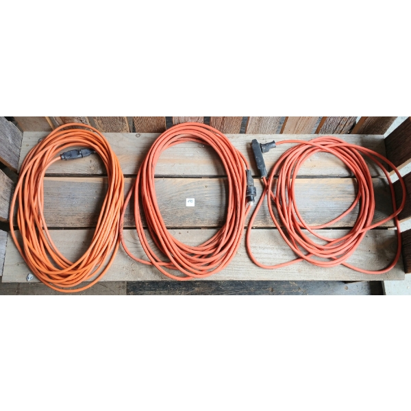 LOT OF 3 - EXTENSION CORDS