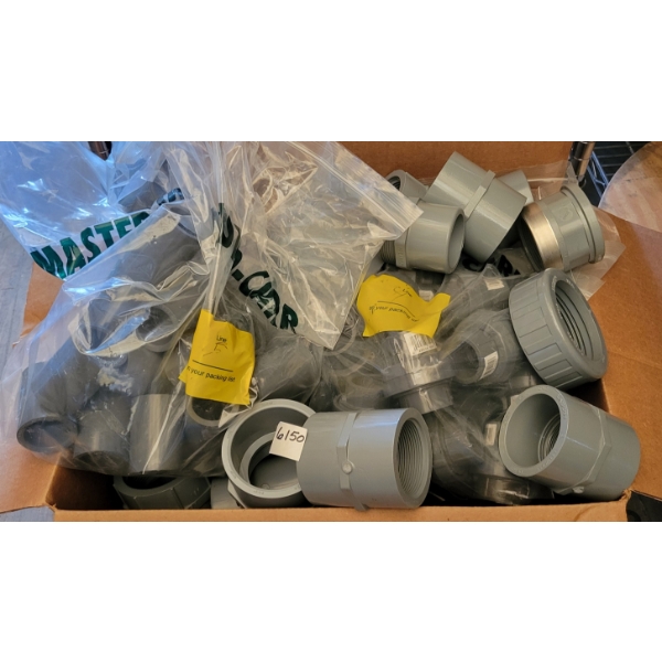 QTY OF PVC PIPE FITTNGS