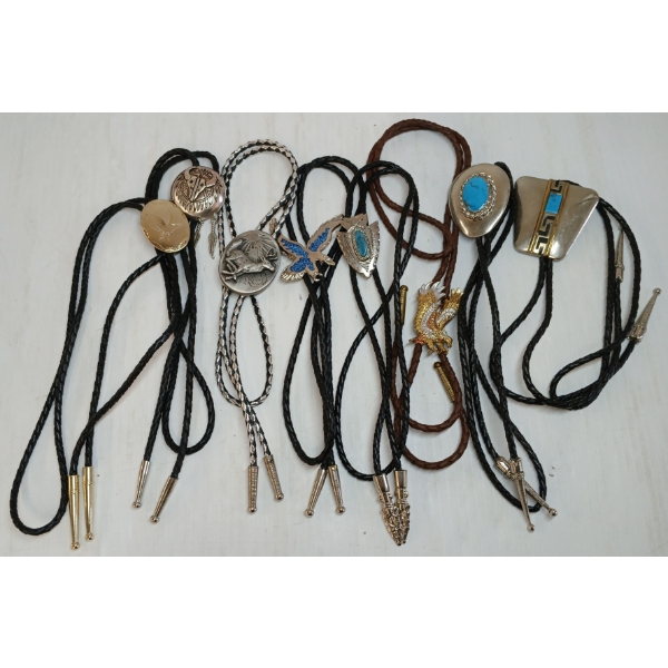 LOT OF 8 - BOLO TIES