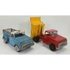 Image 2 : LOT OF 2 - TONKA PRESSED STEEL FARM TRUCK & DUMP TRUCK 