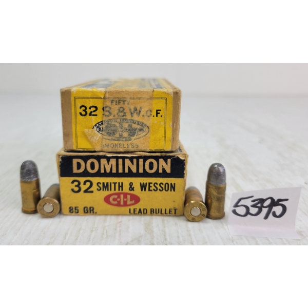 AMMO: 100X CIL DOMINION & SUPER-CLEAN .32S&W - 85GR