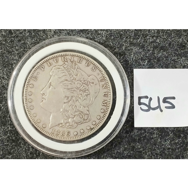 1886 US MORGAN SILVER DOLLAR