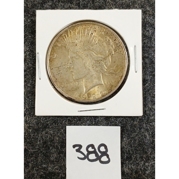 1922 U.S. SILVER PEACE DOLLAR 
