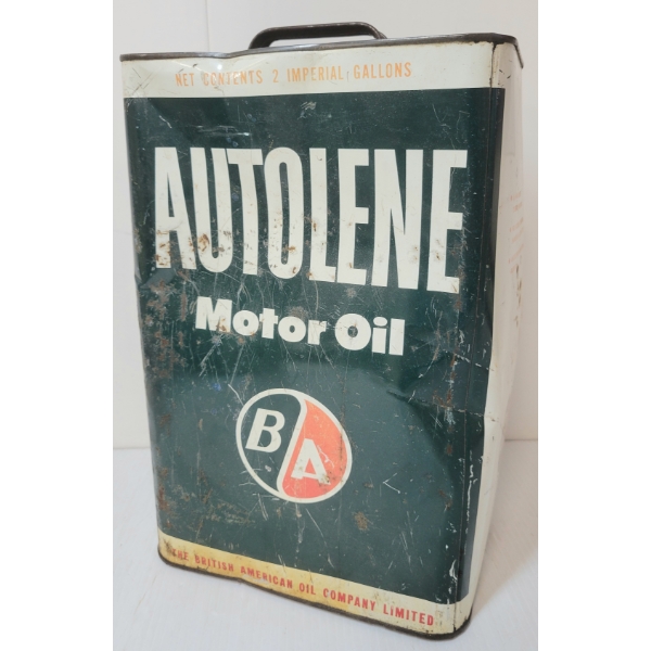 B/A AUTOLENE MOTOR OIL CAN -2GAL