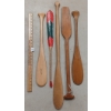 Image 2 : LOT OF 5 - HAND-CARVED PADDLES - FT. JANET CAMERON "MALLARD DUCK" PAINTING
