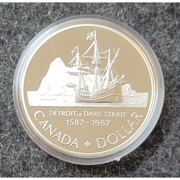 1987 RCM SILVER DOLLAR COIN