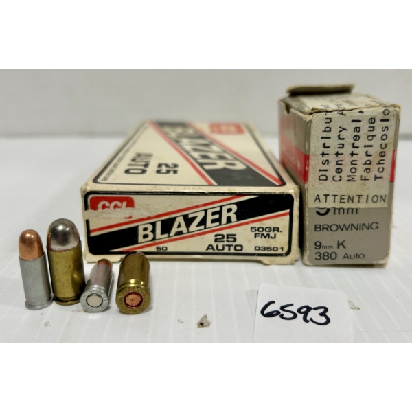 AMMO: 39X .25 ACP & 25X .380 ACP - FMJ