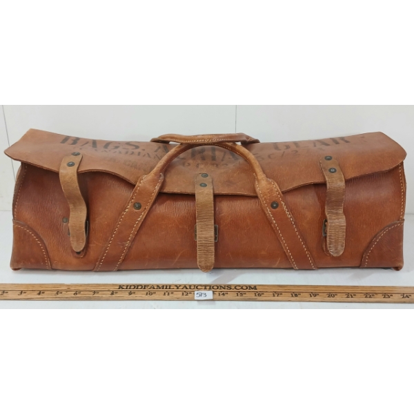 CDN ARMY PORTABLE ANTENNA KIT LEATHER BAG