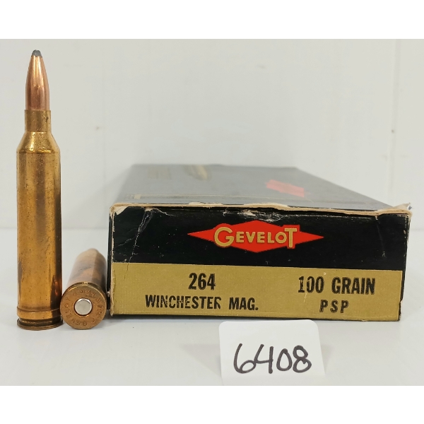 AMMO: 20X GEVELOT .264 WIN MAG - 100 GR. PSP