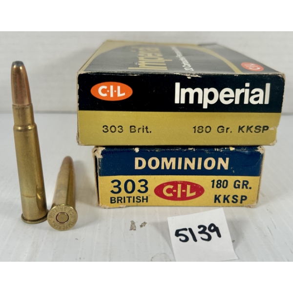 AMMO: 30X CIL .303 BRIT 180GR. SP 