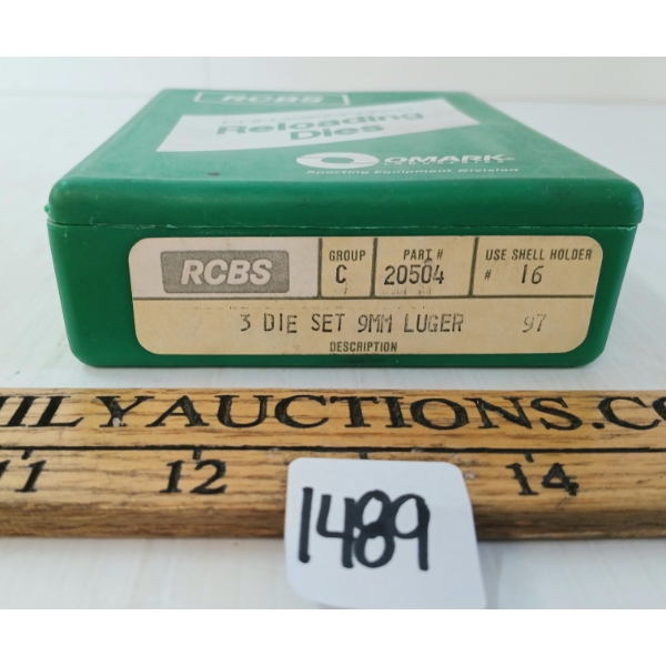 RCBS .9MM LUGER 3PC DIE SET