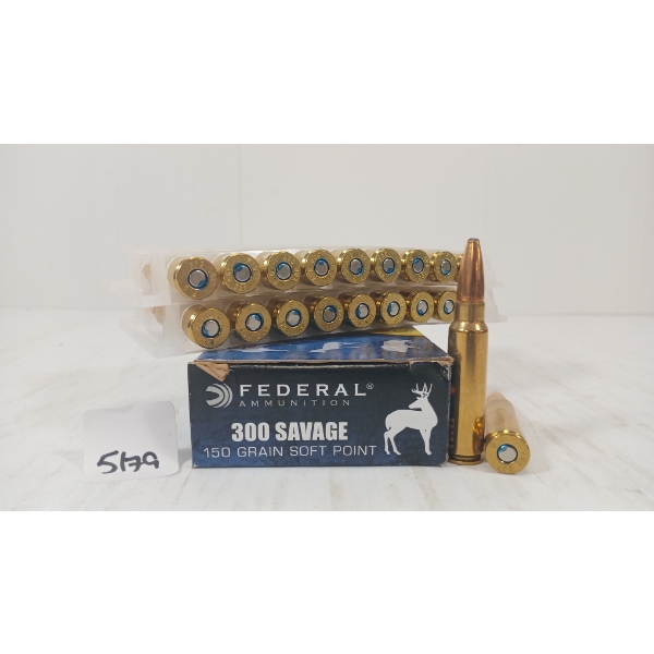 AMMO: 20X FEDERAL .300 SAV - 150GR - SP